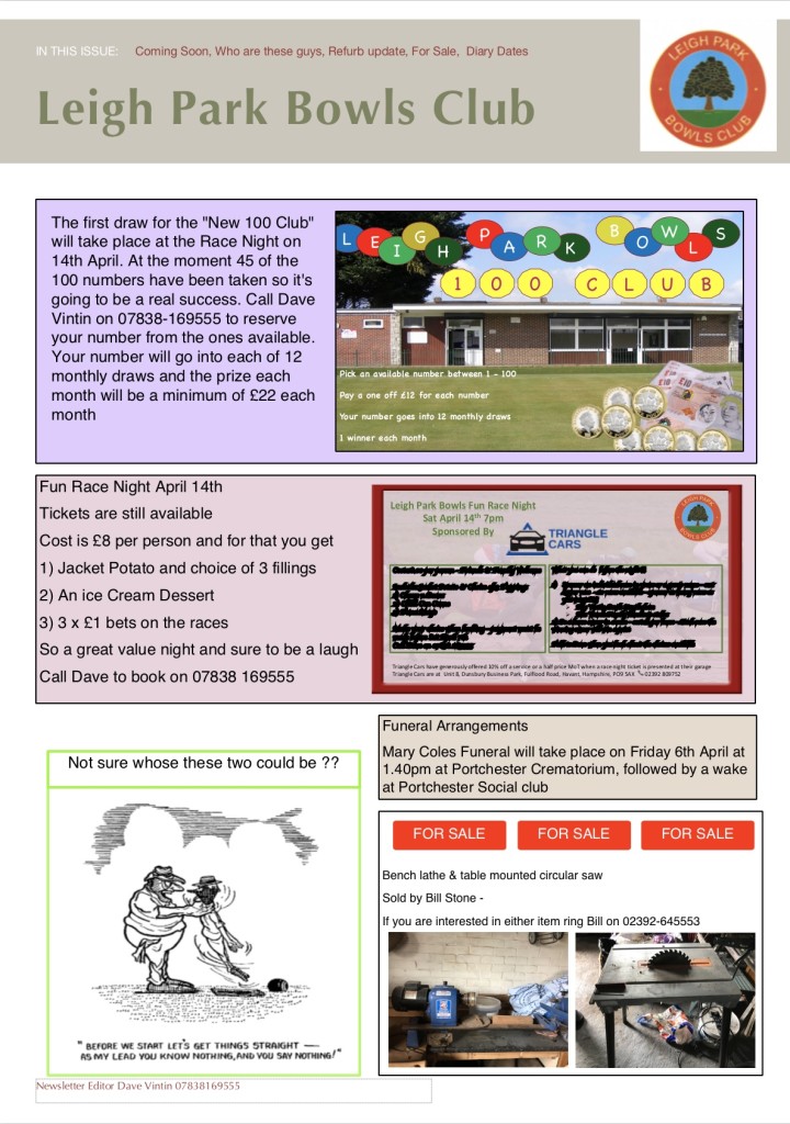 April Newsletter page 2